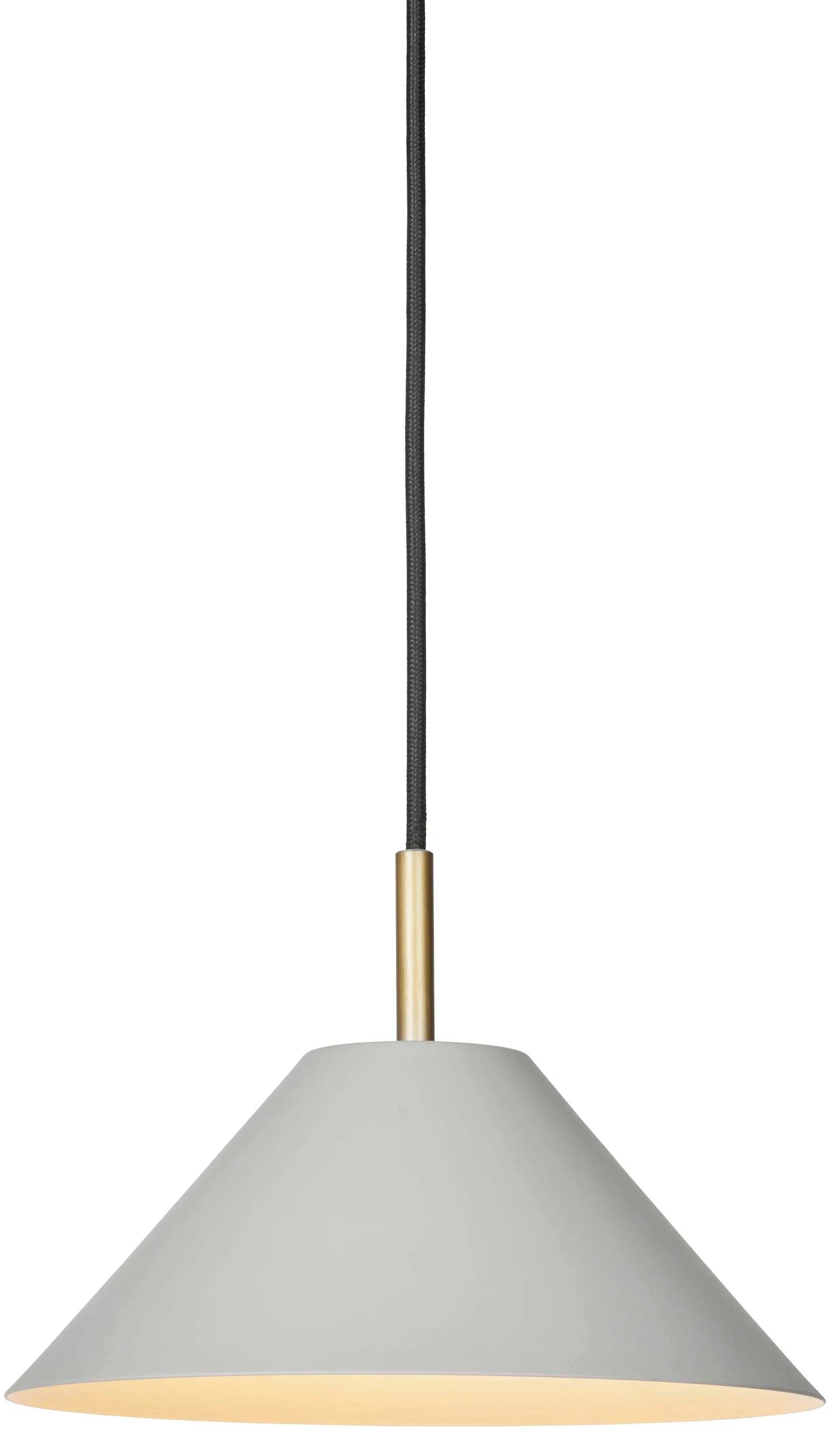 Lampe suspension en métal gris Ø24