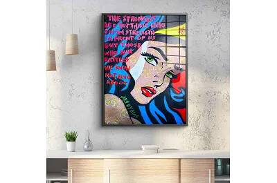 Tableau acrylique Wonder Woman Magic noir
