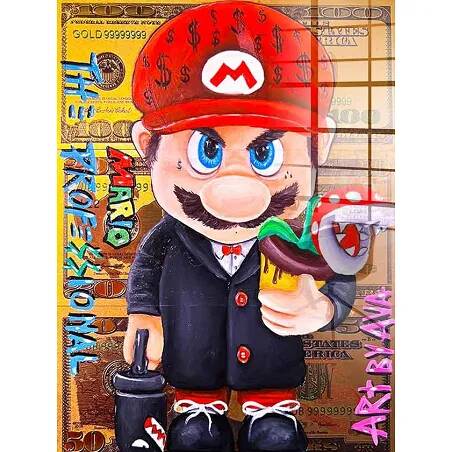 Tableau acrylique Mario