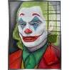 Tableau acrylique Joker Portrait argent antique