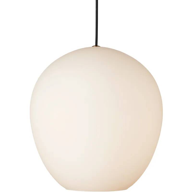 Lampe suspension en verre blanc Ø35