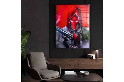 Tableau acrylique Red Hood noir