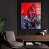 Tableau acrylique Red Hood noir