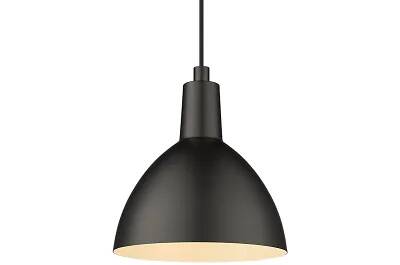 Lampe suspension en métal noir Ø15