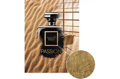 Tableau feuille d'or Passion Fragrance Sand
