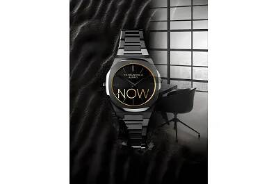 Tableau feuille d'or Pure Watch Black