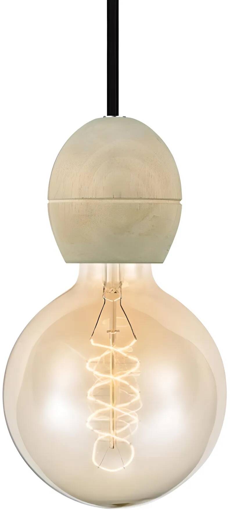 Lampe suspension en bois Ø8