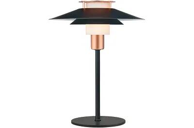 Lampe de table en métal noir et cuivre H30