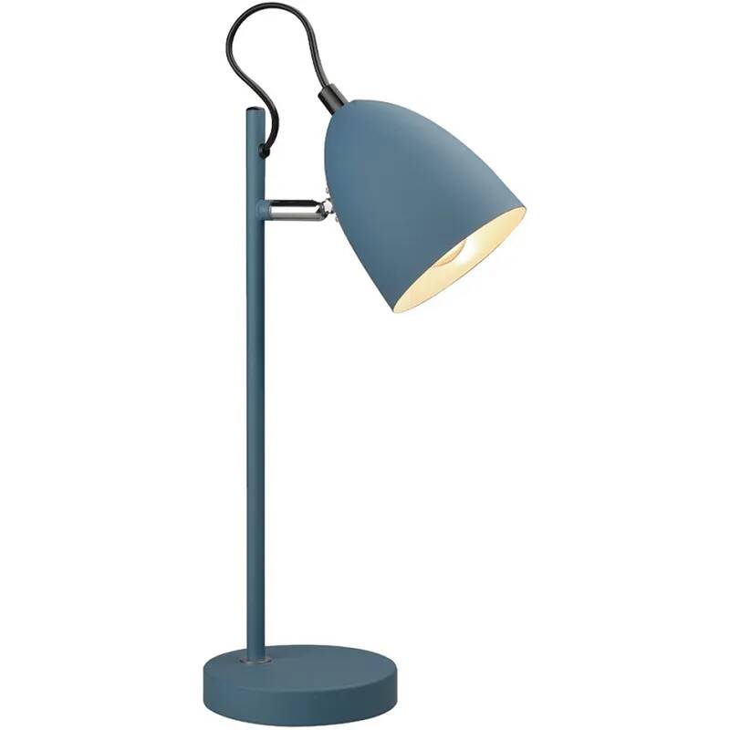 Lampe de table en métal bleu H37