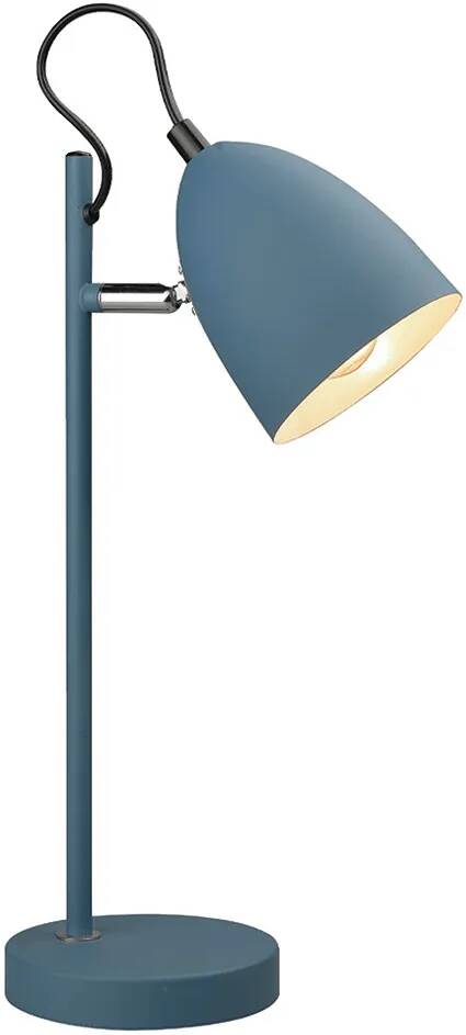 Lampe de table en métal bleu H37