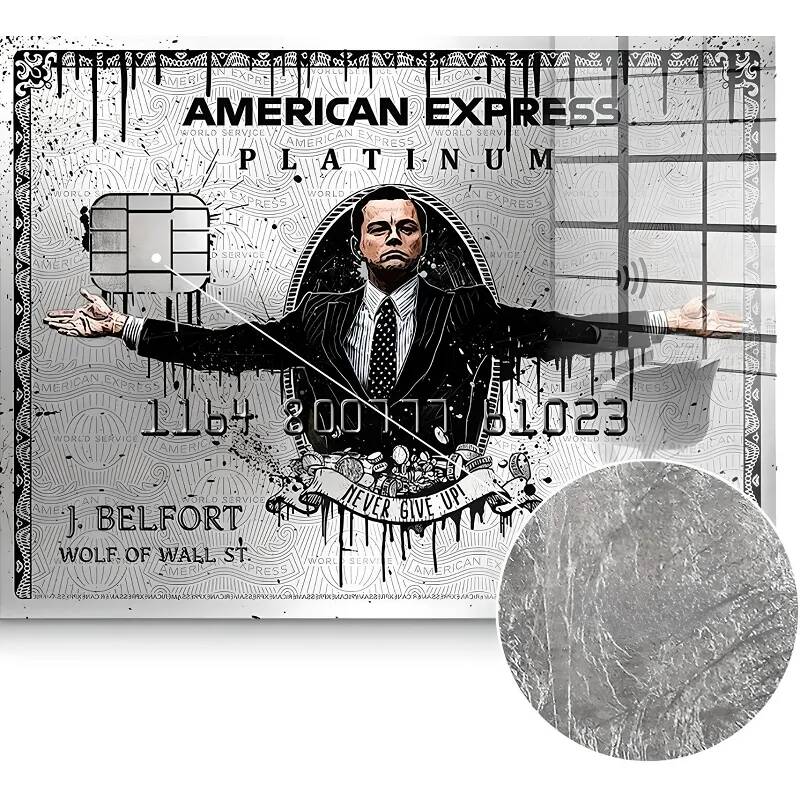 Tableau feuille d'argent Belfort American Express