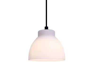 Lampe suspension en verre blanc Ø16