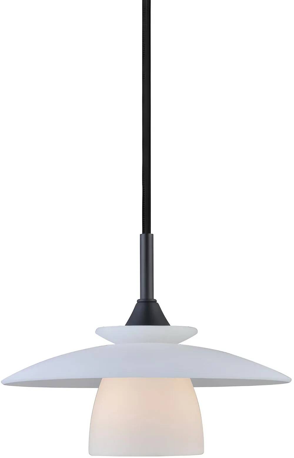 Lampe suspension en verre blanc Ø20