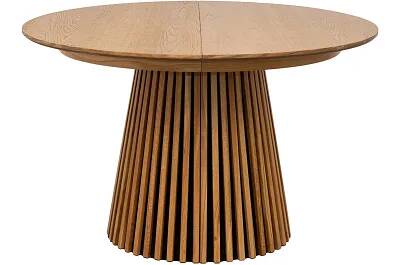 17277 - 185816 - Table à manger extensible en bois massif de chêne Ø120