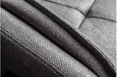 Chaise pivotante en tissu matelassé gris