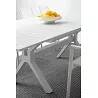Table de jardin extensible métal blanc Aspet 200 à 300x110