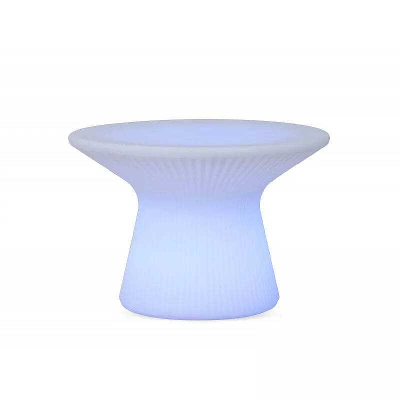 Table de jardin à LED blanc Hoviv Ø99