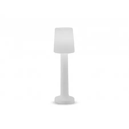 Lampadaire à LED batterie blanc Missak H110