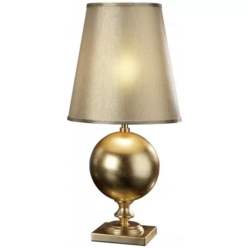 Lampe design à LED en métal doré H60