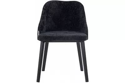 Chaise en tissu chenille noir