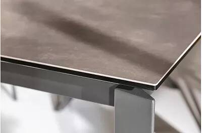 Table de salle à manger extensible en céramique anthracite L180-240