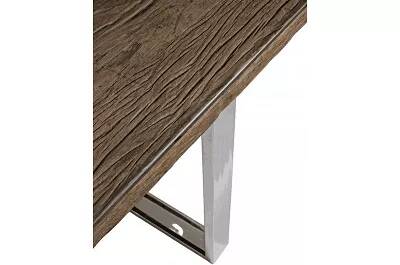 Table à manger en bois recyclé et verre 180x90