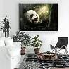 Tableau sur toile Panda blanc