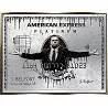 Tableau sur toile American Express Platinum doré antique