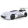 Lit voiture de sport Aston blanc full LED et Bluetooth