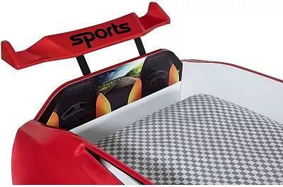 Lit voiture de sport Forza rouge full LED et Bluetooth