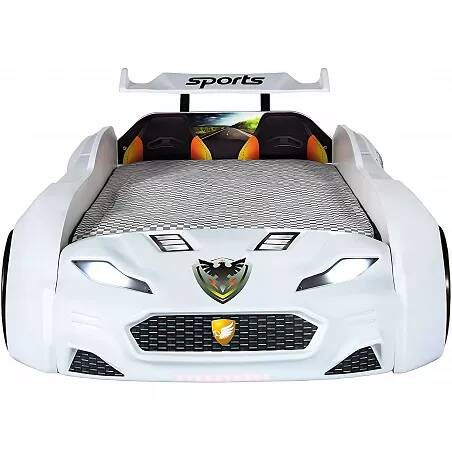 Lit voiture de sport Forza blanc full LED et Bluetooth