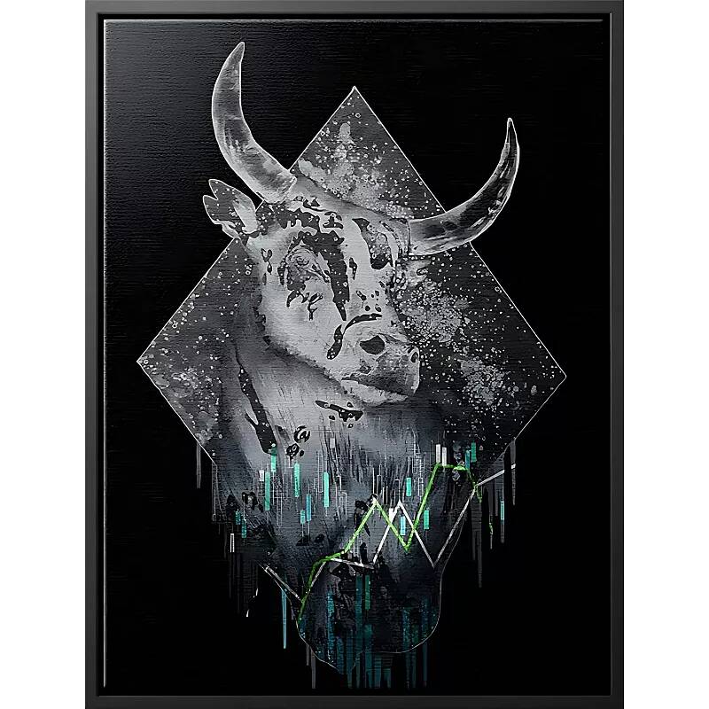 Tableau sur toile Ethereum Cerf noir