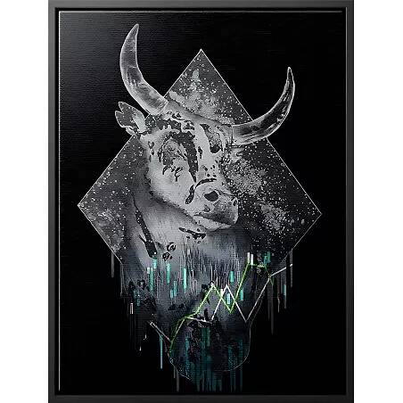 Tableau sur toile Ethereum Cerf noir