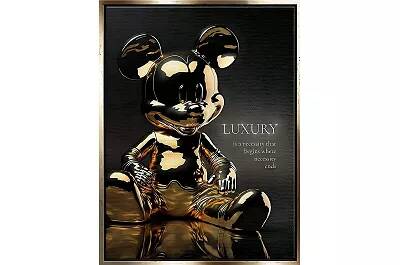 10627 - 119822 - Tableau sur toile Mickey Luxe doré antique