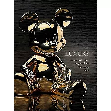 Tableau sur toile Mickey Luxe