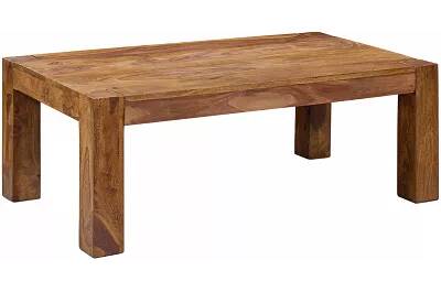 Table basse en bois massif sheesham marron
