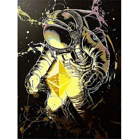 Tableau sur toile Ethereum Astronaute