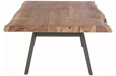 Table basse en bois acacia et acier noir