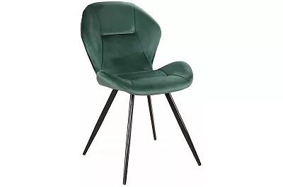 Set de 2 chaises en velours vert