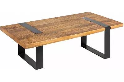 4670 - 128039 - Table basse en bois massif manguier L120