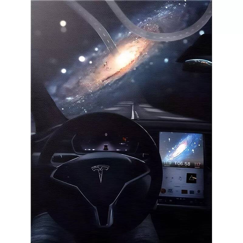 Tableau sur toile Tesla