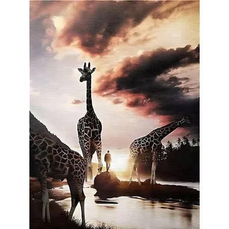 Tableau sur toile Girafe