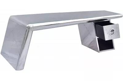 Table basse design en aluminium 1 tiroir L132