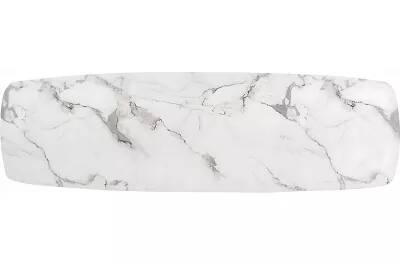 Console en aspect marbre blanc L140