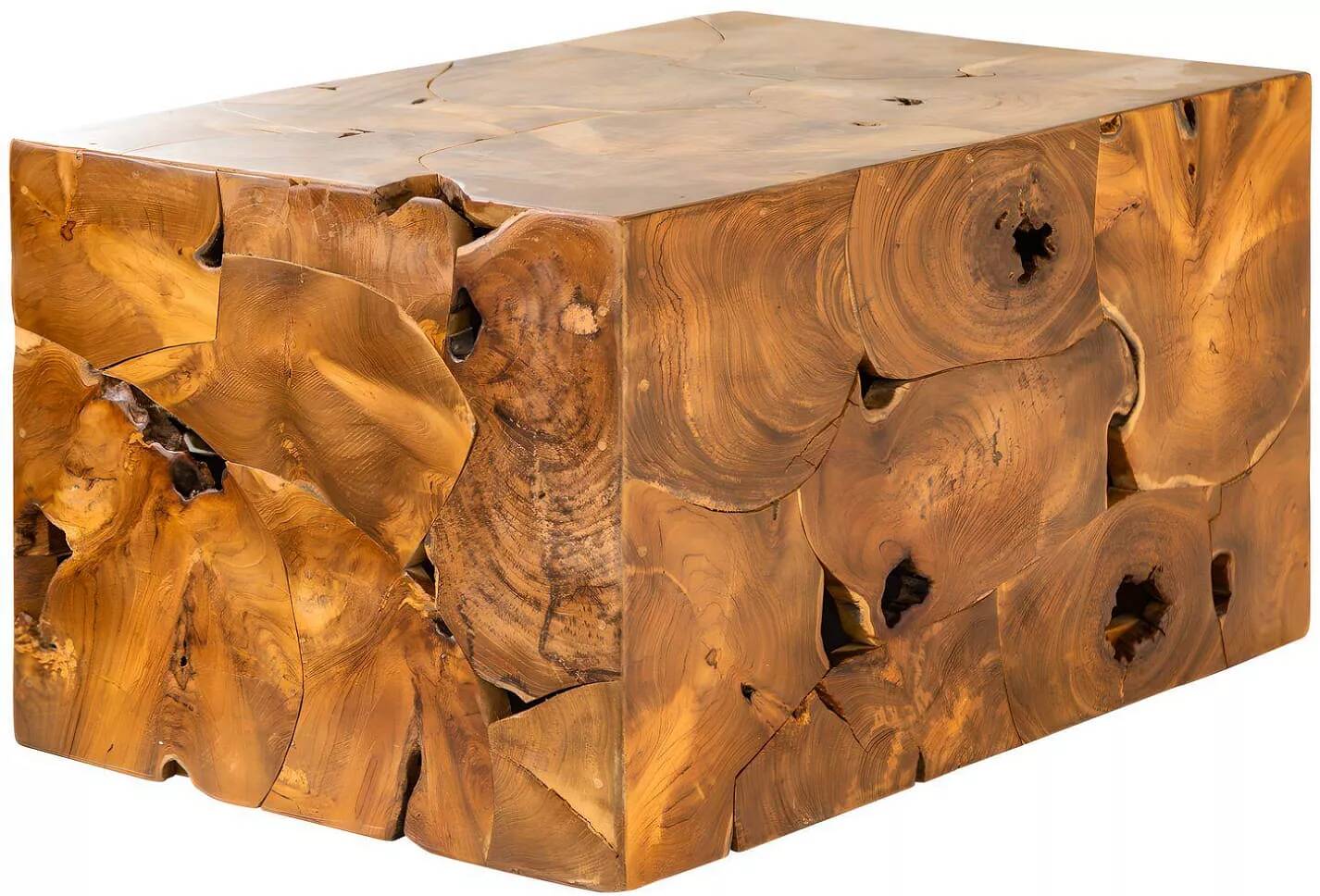 Table basse design en bois de teck