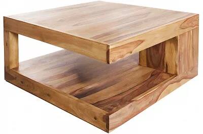4660 - 130734 - Table basse design en bois massif sheesham