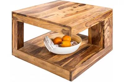Table basse en bois de sheesham massif