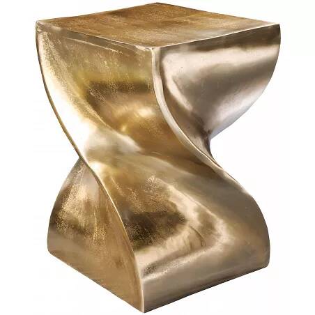 Table d'appoint en aluminium doré