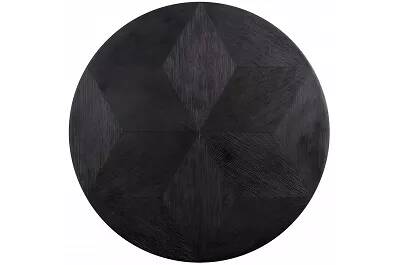 Table d'appoint en bois chêne noir