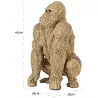 Sculpture design Gorille doré